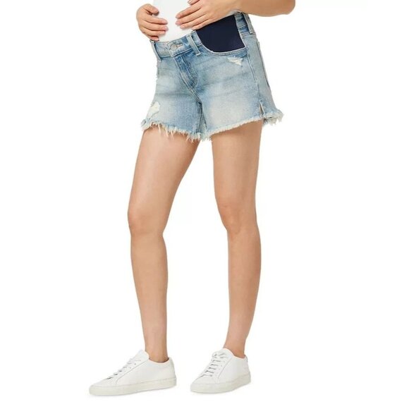 Joe's Jeans The Ozzie Women’s Size 24 Mid Rise Maternity Denim Jean Shorts NWT - Picture 1 of 10